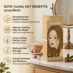 Kota Cosmetics Tortilla Hair Color Set – Milk Tea Brown (100ml+100ml)