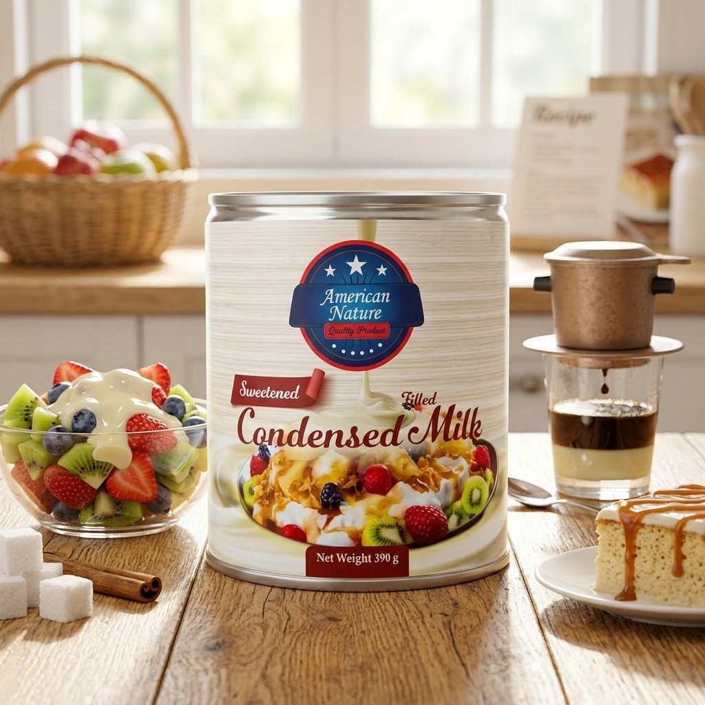 American Nature Sweetened Filled Condensed Milk – 390g
