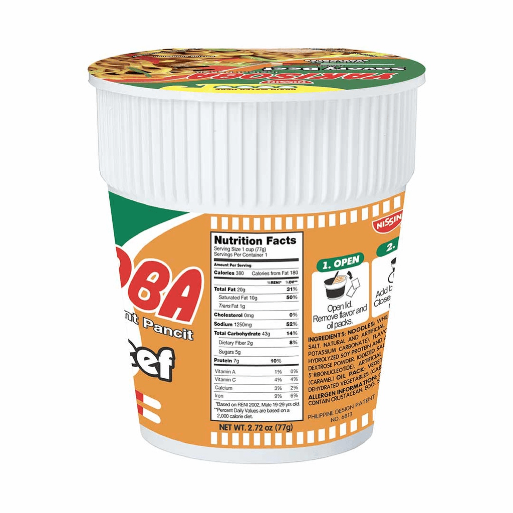 Nissin Yakisoba Cup Savoury Beef 77gm - Pinoyhyper