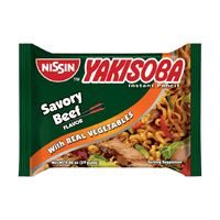 Nissin Yakisoba Savory Beef Instant Pancit 59gm - Pinoyhyper