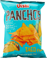 Oishi Nacho Taco Flavour Panchos - 85g - Pinoyhyper