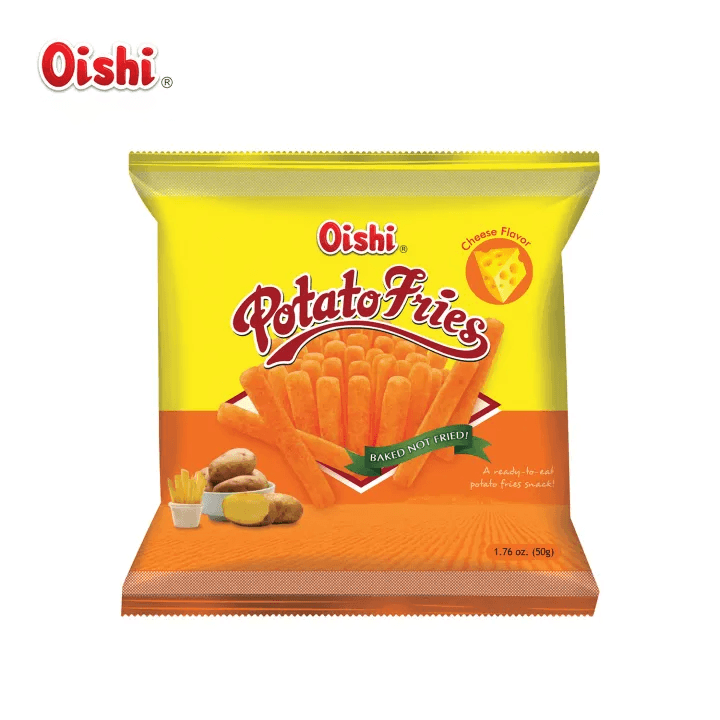 Oishi Potato Fries Cheese (Baked Not Fried) - 50g - Pinoyhyper