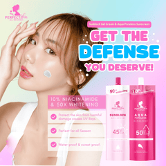 PerfectSkin Aqua Poreless & Sunblock Gel Cream Twin Pack - Pinoyhyper