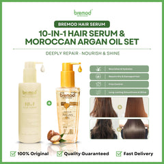 Bremod 10 In 1 Hair Serum Moroccan Argan Oil Combo