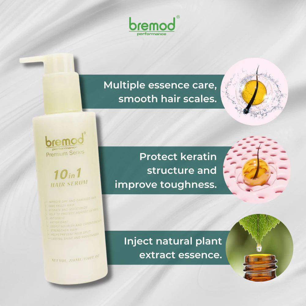 Bremod 10 In 1 Hair Serum Moroccan Argan Oil Combo