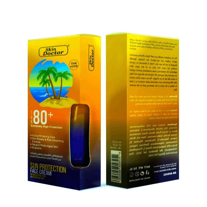 Skin Doctor Extremely High Sun Protection Face Cream SPF 80+ - 50g - Pinoyhyper