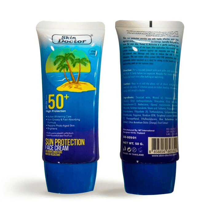 Skin Doctor High Sun Protection Face Cream SPF 50+ - 50g - Pinoyhyper