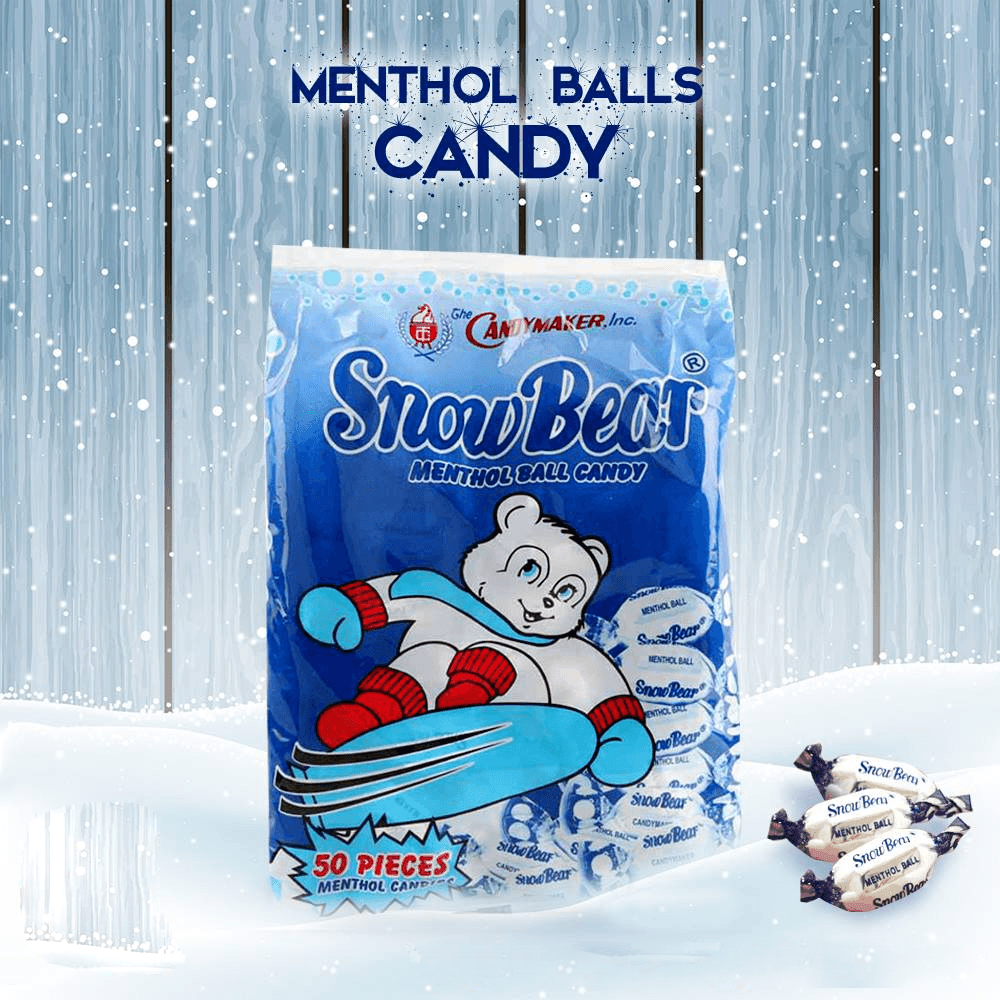 Snow Bear Menthol Ball Candy - 50 PCS 230g (small) - Pinoyhyper